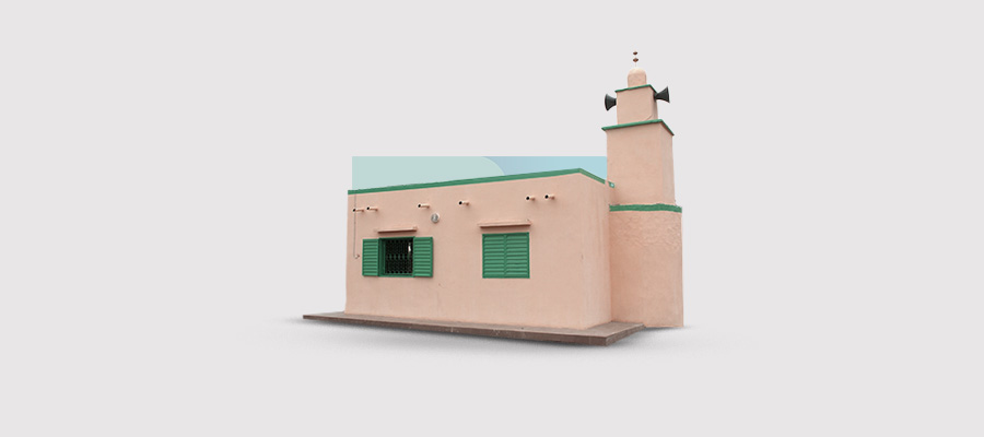 مسجد 900 متر مربع